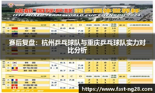赛后复盘：杭州乒乓球队与重庆乒乓球队实力对比分析
